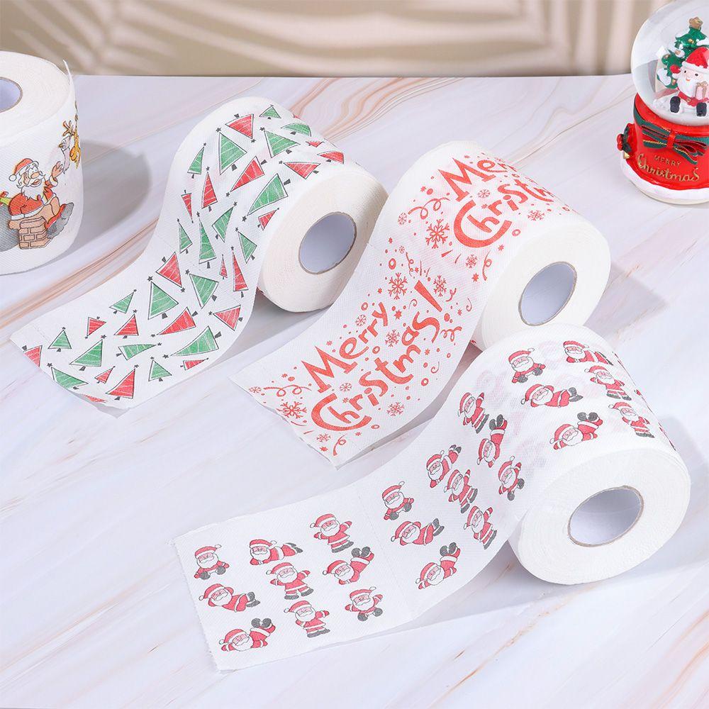 Cuộn Giấy Vệ Sinh Trang Trí Nhà Cửa Họa Tiết Giáng Sinh Năm Mới