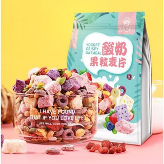 Ngũ Cốc Sữa Chua ❤️FREESHIP❤️ 1 Gói Ngũ Cốc Ăn Kiêng 400g - Ăn Vặt Trung QuốC