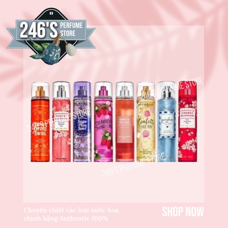 ✨10ML✨Xịt thơm Body Mist Bath and body Works 10ml