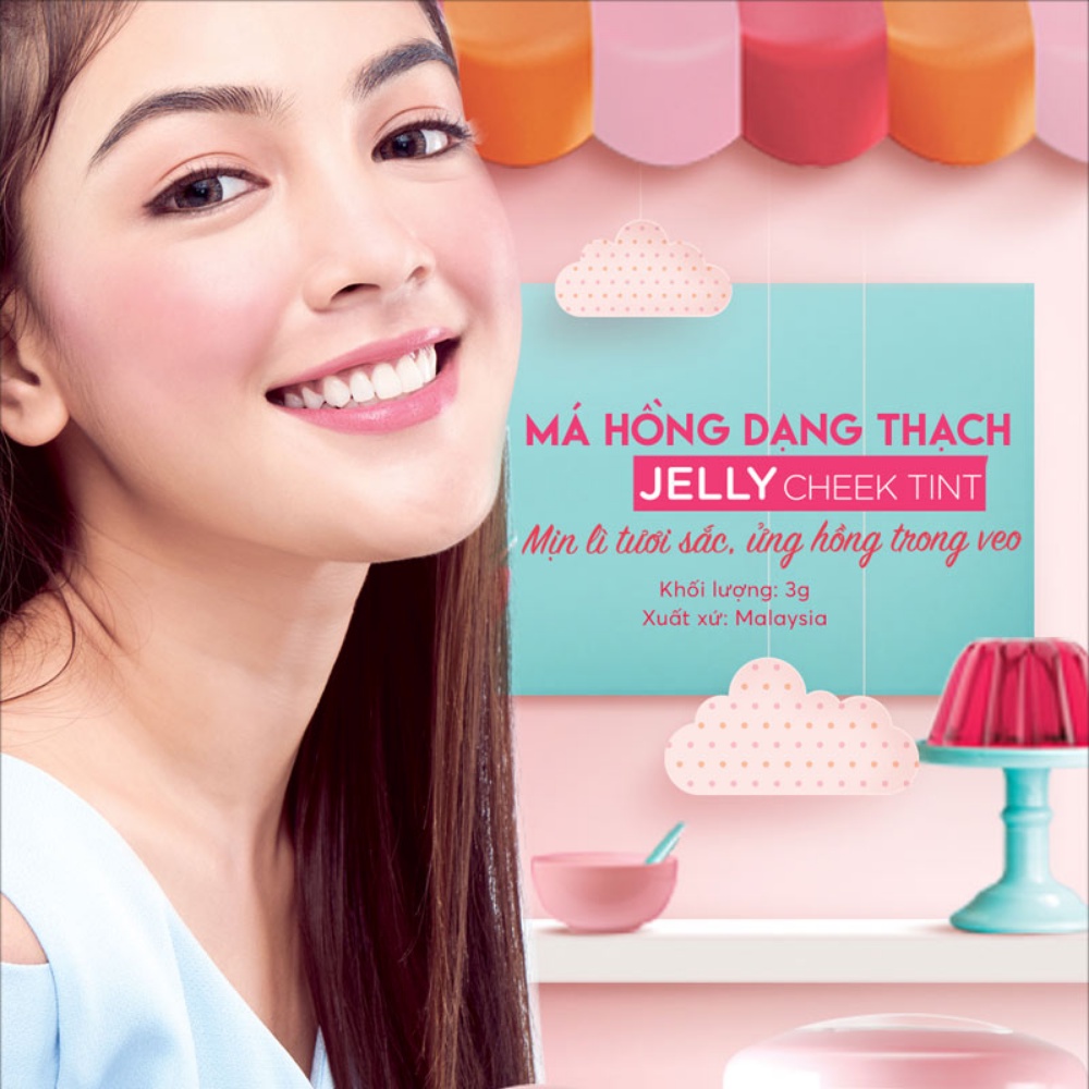 Phấn má SilkyGirl Jelly Cheek Tint 3g cho làn da hồng hào, tươi trẻ