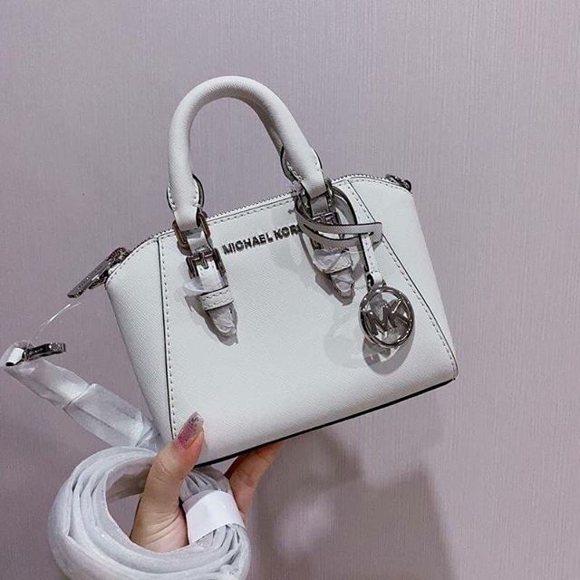 Túi MK Ciara mini white siêu xinh AUTH