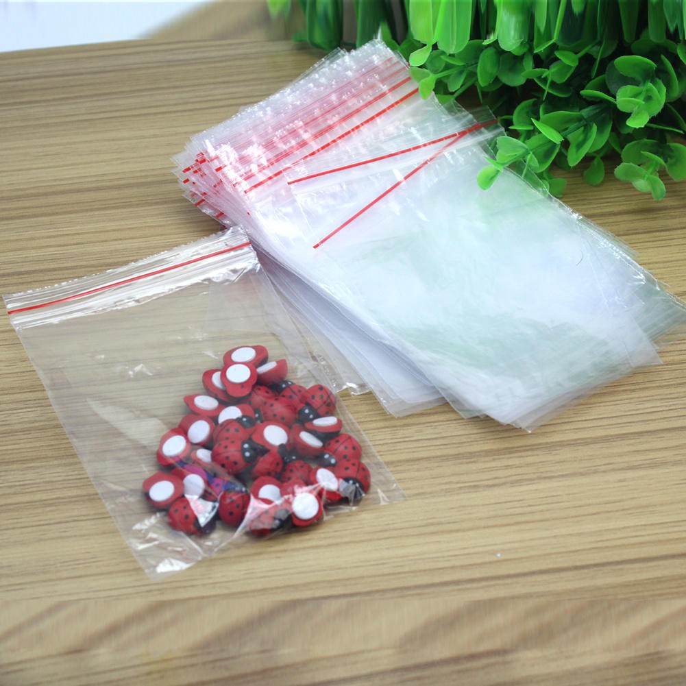 Bộ 100 Túi Zip 4x6cm Trong Suốt Đựng Đồ Đa Năng Tiện Lợi