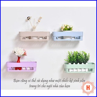 KỆ ĐỰNG ĐỒ NHÀ TẮM DÁN TƯỜNG TIỆN DỤNG { H }