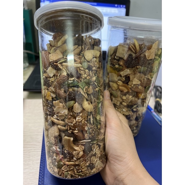1kg Ngũ cốc nguyên hạt Granola vị Ca cao mật ong