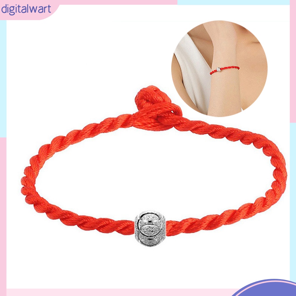 Vòng tay may mắn kiểu bện màu đỏ kiểu dân tộc thiểu số cho nam&amp;nữ