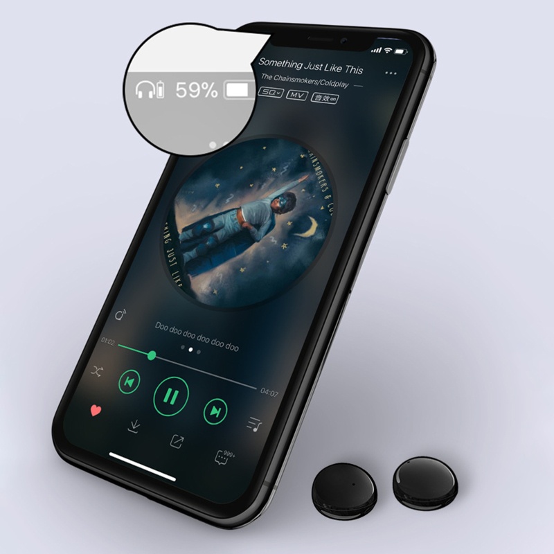 Tai Nghe Nhét Tai Bluetooth 5.0 Không Dây Âm Thanh Stereo Sống Động Có Micro Cho Điện Thoại