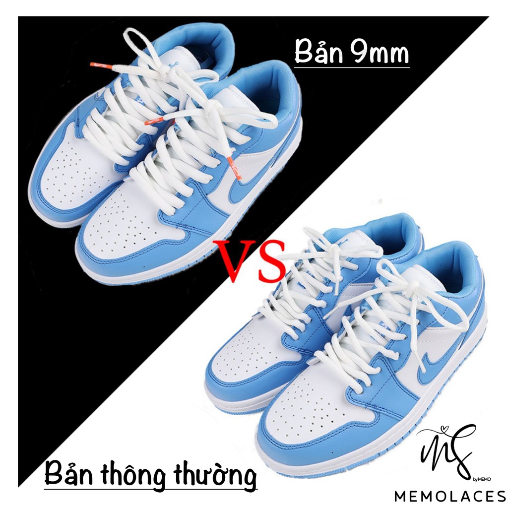 Dây Giày Oval Nike SB Dunk Low Bản Limited 9mm Đầu Típ Logo Cam [ Tặng Kèm Đầu Bọc Dây]