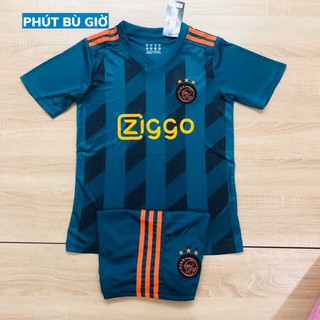 [Ảnh thật] Bộ quần áo đá bóng trẻ em, Áo đá banh trẻ em CLB AJAX  màu XANH LỤC mẫu mới mùa giải 2019-2020