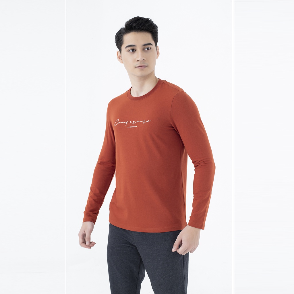 Áo thu đông  dài tay nam Aristino  cotton mềm mỏng nhẹ ALT010W1