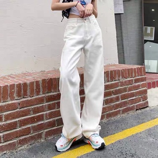 Quần Jeans Ulzzang trắng Cullotes thời trang cạp cao