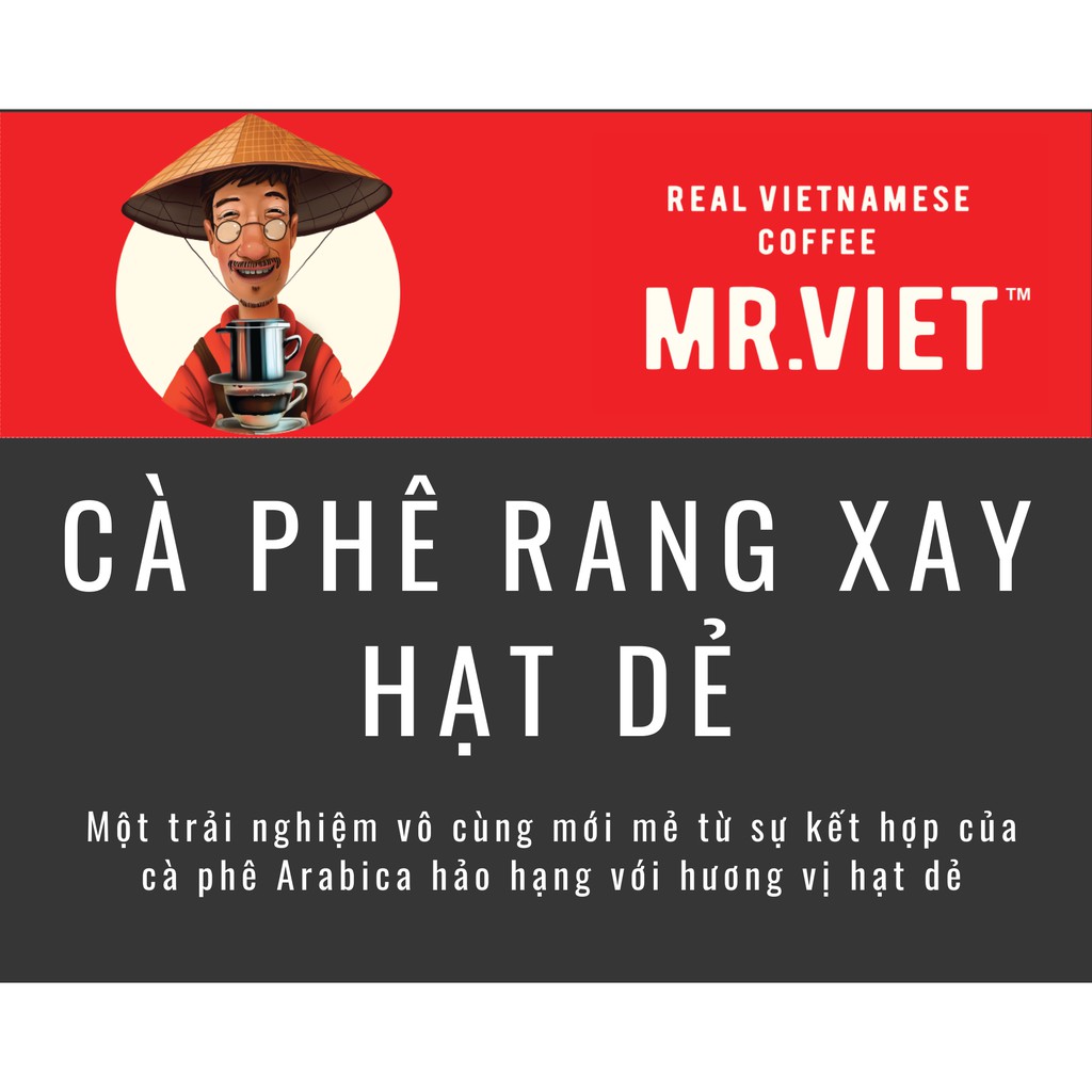 Cà Phê Rang Xay Hạt Dẻ Mr Viet (Túi 250g)