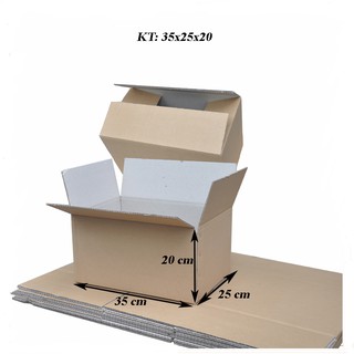 [Hộp Trơn] Hộp carton size 35x25x20 cm - Combo 20 hộp