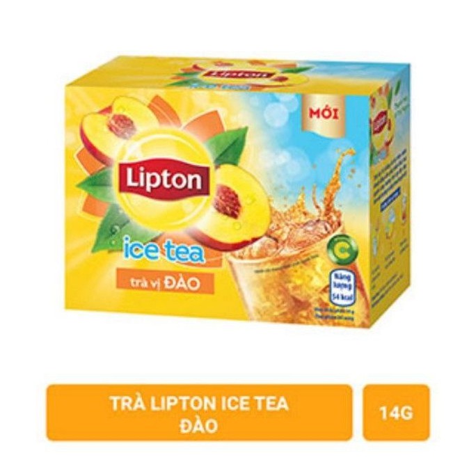 Trà Lipton Ice Tea vị Đào hộp 224g (16 gói x 14g)