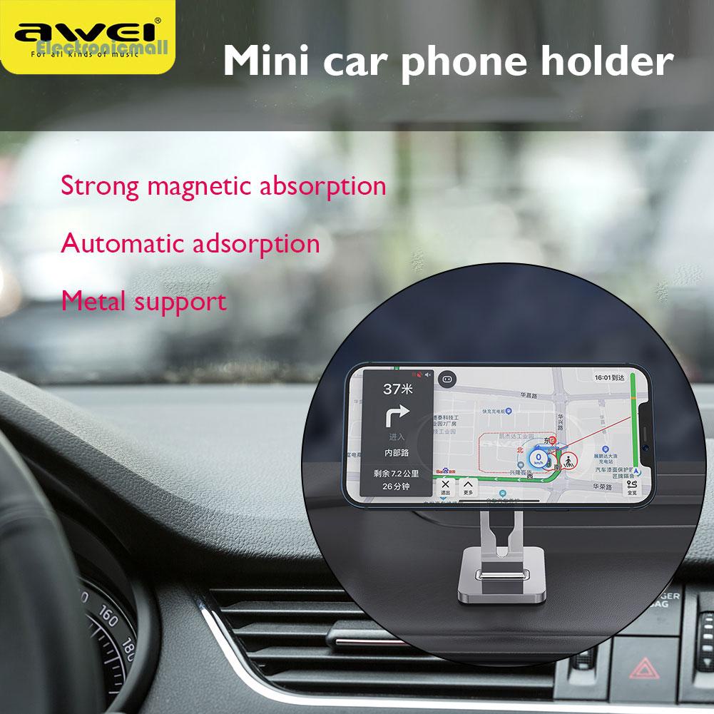 AWEI Giá Đỡ Điện Thoại / Gps Trên Xe Hơi Xoay 360 Độ Tiện Dụng Kèm Phụ Kiện | BigBuy360 - bigbuy360.vn