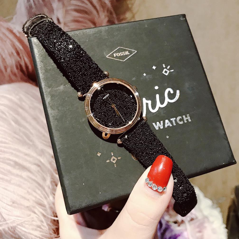 Đồng Hồ Fossil Chính Hãng Nữ LE1072 Limited Edition Lyric Three-Hand Black Fabric Ladies Watch