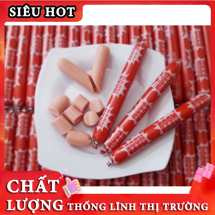 [ DATE NEW ] Xúc xích tiệt trùng Boom Boom Vissan 115g (5 cây/gói) - Siêu Thị Online - SD0038