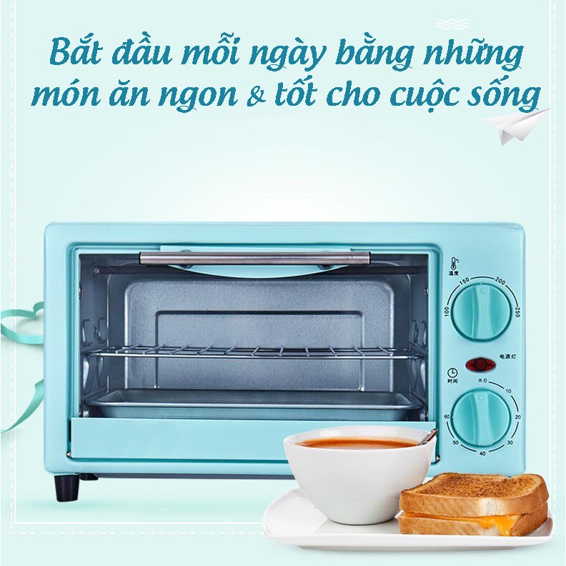 Lò Nướng Bánh Mini Đa Năng Dung Tích 10 Lít Và 12 Lít Rã Đông Nhanh - Lò Nướng Điện