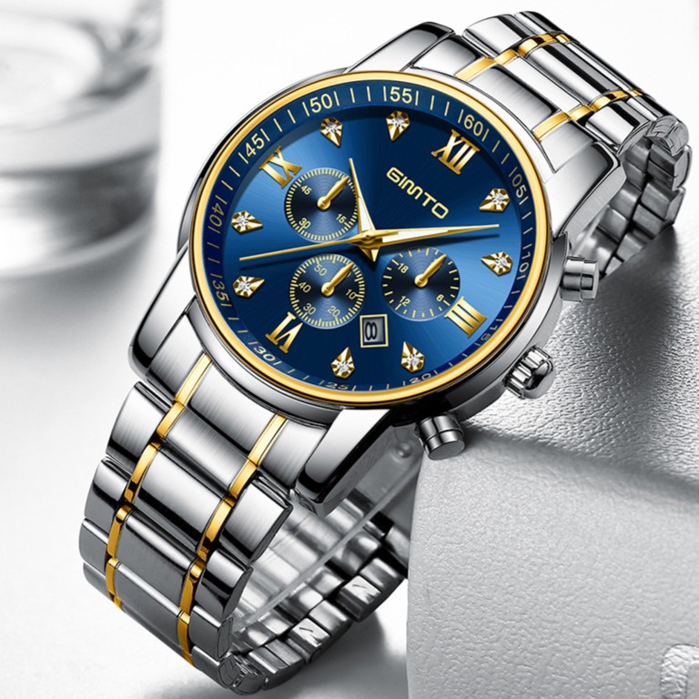 (New Arrival) Đồng Hồ Nam GIMTO JAPAN Doanh Nhân Model 2018 Mặt Kính Tráng Shaphire Dây Hợp Kim Thép Không Gỉ_FULL BOX