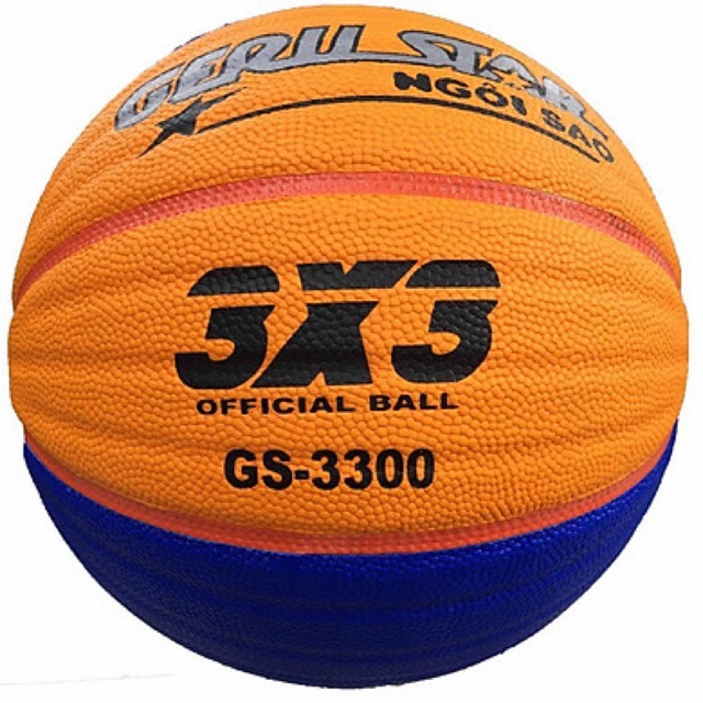 Banh bóng rổ da 3x3 Geru Star