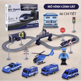Tàu lượn kèm đường đua Cao Cấp 66 chi tiết Cao Cấp cho bé - Đồ chơi cho bé