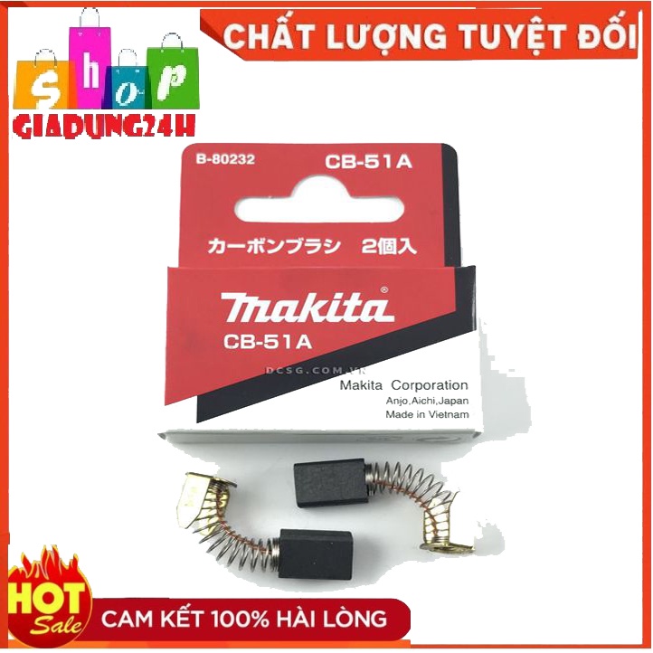 Chổi than CB51A MAKITA -Chổi than máy phay Makita N3701-Giadung24h