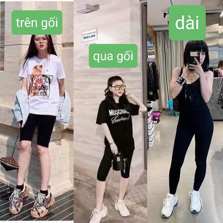 (Rẻ Vô Địch) Quần legging Rainbow Đùi - Ngố - Dài - 1917