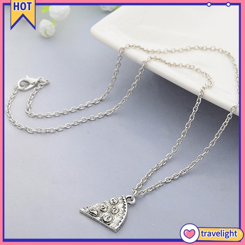Set 6 Vòng cổ Tình Bạn Mặt Hình Lát Pizza Thời Trang