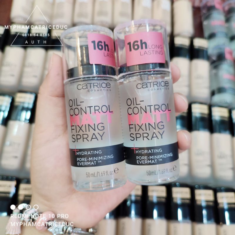 Xịt khoáng khoá nền Catrice 16h Oil Control Fixing Spray | BigBuy360 - bigbuy360.vn