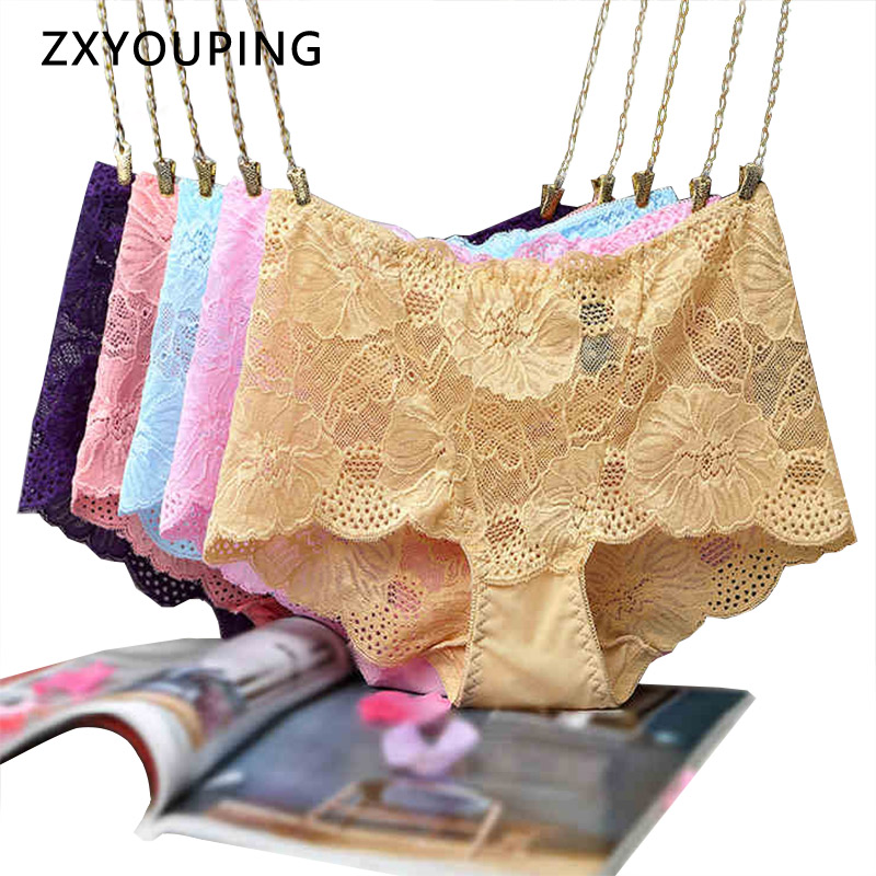 AOFEIQIKE Quần lót ren hoa thiết kế quyến rũ size l-xxl