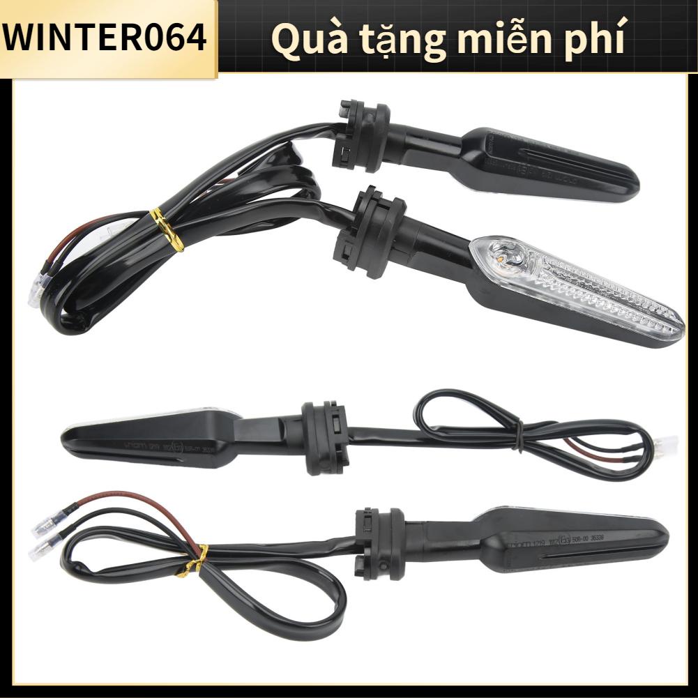 2 chiếc 12V Đèn báo rẽ dành cho xe máy LED màu hổ phách YZF R15 R25 R3 R6S R1 R7 R9 Winter064