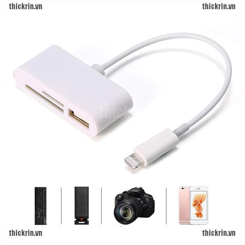 <Hot~new>Lightning to SD Card Camera Reader Connector Micro USB Adapter for iPhone iPad