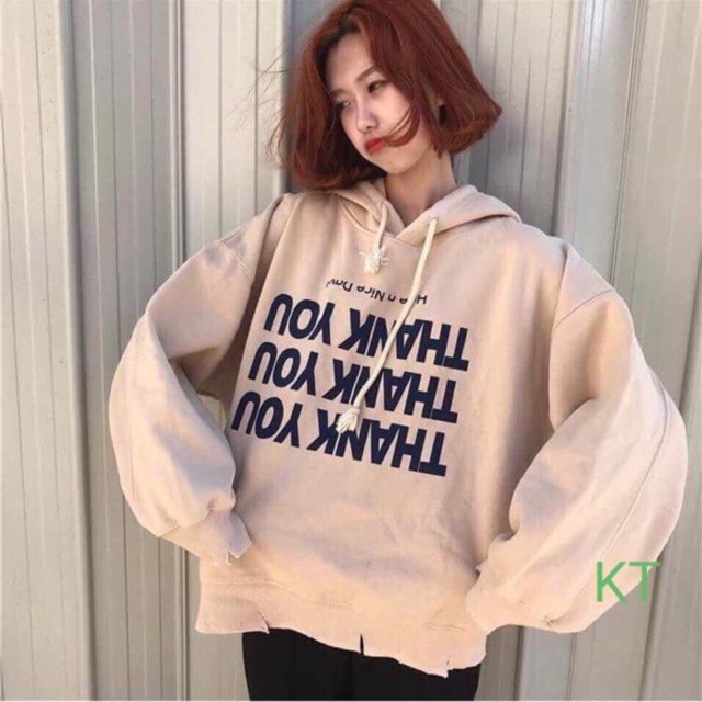 [FREESHIP ĐƠN TỪ 50K] Áo hoodie Thank you ngược KTH0919
