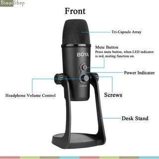 Micro condenser USB cho streamer Boya BY-PM700