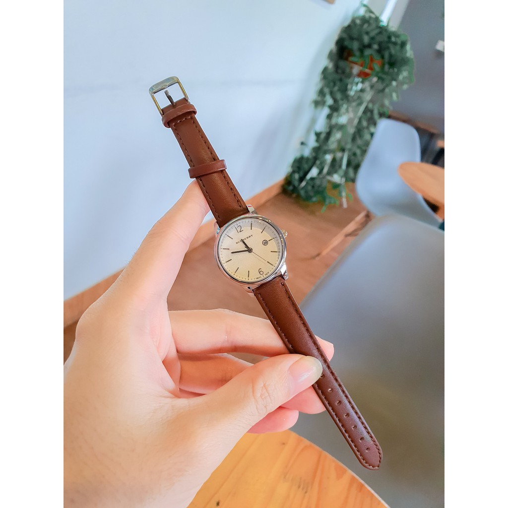 Đồng hồ nữ BBR dây da số vạch cổ điển siêu mỏng thời thượng | BigBuy360 - bigbuy360.vn