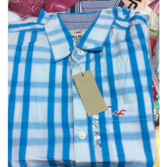 Free ship  Áo sơ mi HOLLISTER Tay ngắn sọc phối 149k