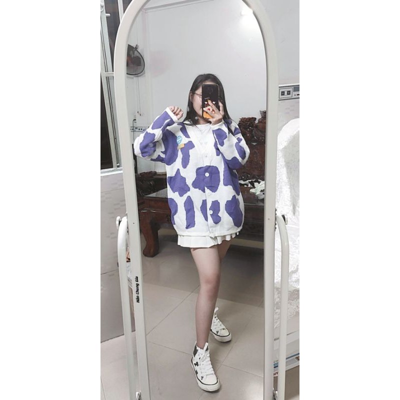 Áo Cardigan Bò Sữa Đáng Yêu (Hàng Sẵn)( Có video thật) | BigBuy360 - bigbuy360.vn