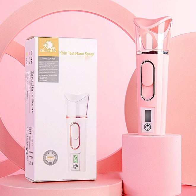 Máy Xịt Khoáng Phun Sương Nano Cấp Ẩm Làm Đẹp Da V29 5IN1 Cao Cấp