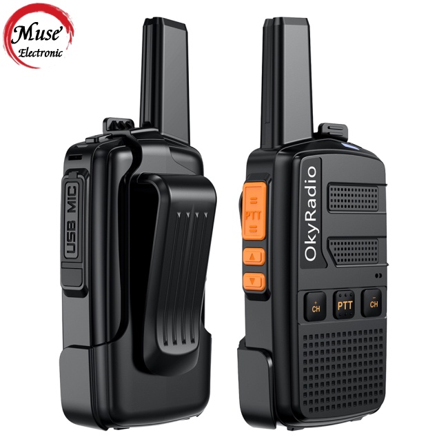 Bộ 2 Bộ Đàm Không Dây Mini N6 5w 4800mah Chống Nước Cho Xây Dựng Khách Sạn