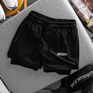 Quần tập gym 2 lớp mới, quần thể thao chạy bộ hai lớp lvft