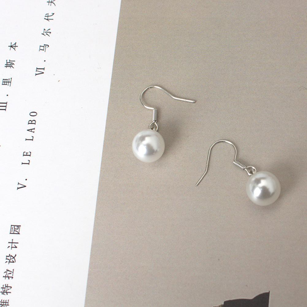 Hot sale Elegant Simple Women Pearl Drop Earrings Wedding Party Casual Jewelry Decor