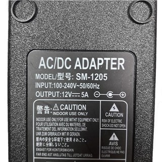 Nguồn Adapter 12V-5A 5.5*2.1MM (BH 06 Tháng)