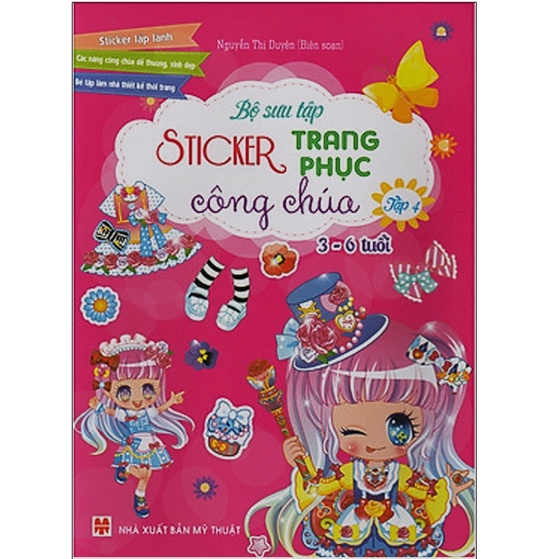 Sách - Bộ sưu tập Sticker trang phục công chúa 3 - 6 tuổi - Tập 4