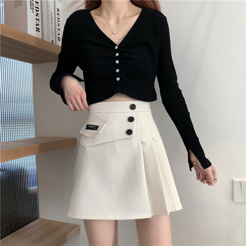Chân Váy Chữ A Xếp Ly Phong Cách Hàn Quốc Trẻ Trung Với 2 Màu Tùy Chọn | BigBuy360 - bigbuy360.vn