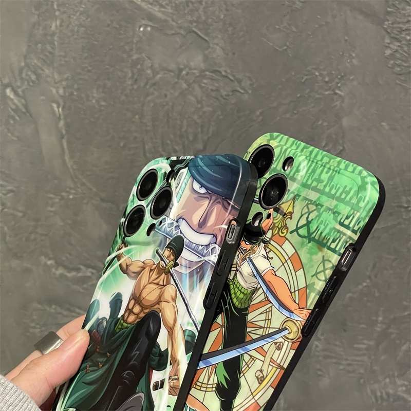 Ốp Điện Thoại TPU Họa Tiết One Piece Roronoa Zoro Cho iPhone 11 Pro Max X XS Max XR 12 Pro Max 13 Pro Max 14 Pro Max