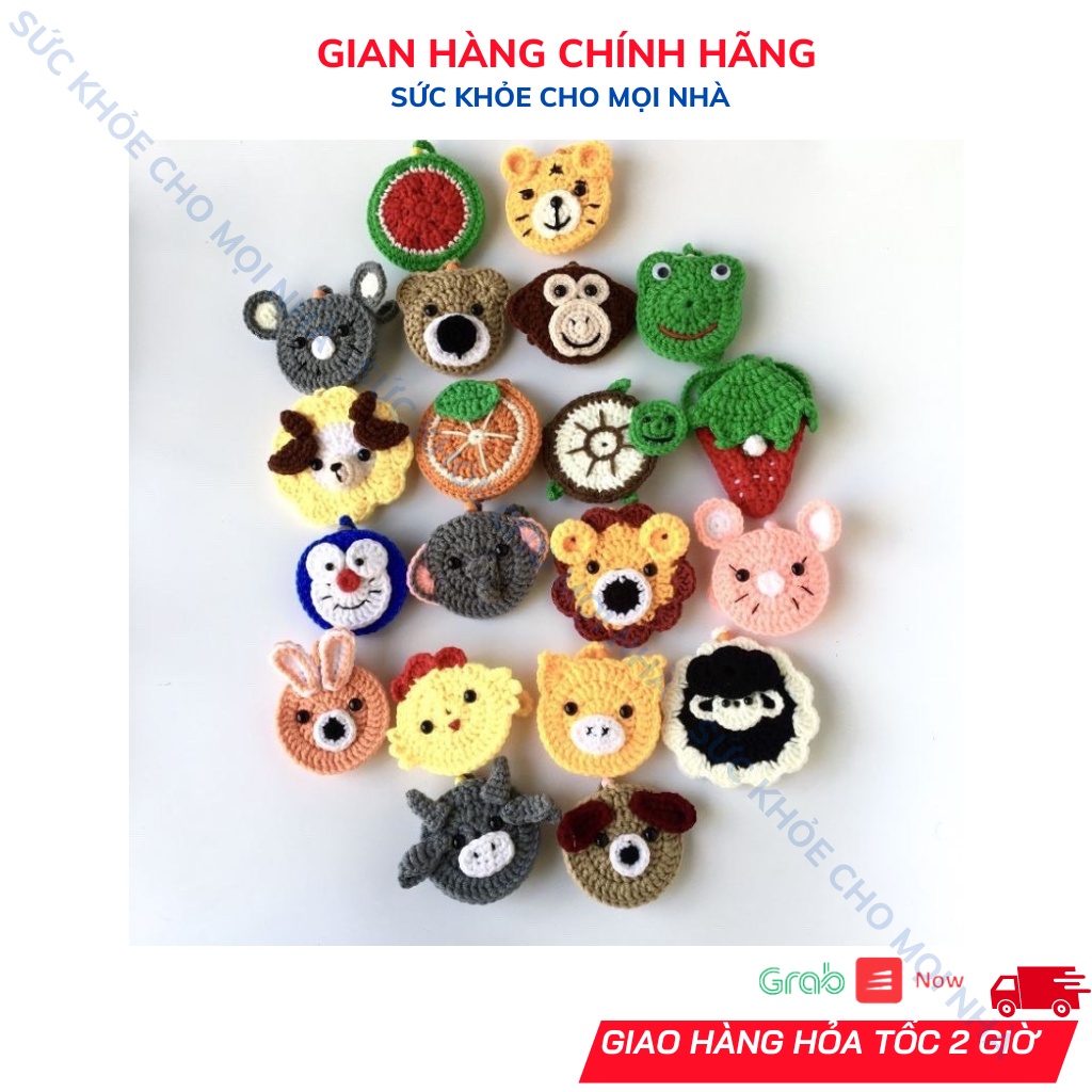 Túi đựng tỏi, túi đeo tránh vía, túi len đựng tỏi handmade cho bé ( Giao hình ngẫu nhiên )