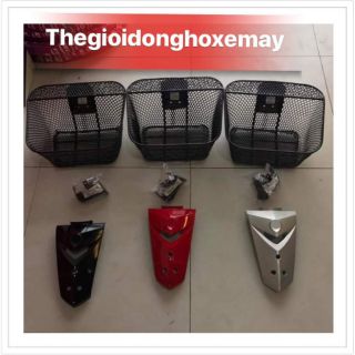 Trọn bộ 3 món rổ pat mặt nạ Sirius
Gắn như zin ko chế
Rổ zin to , bự để đồ tiện lợi
Mặt nạ có nhiều màu