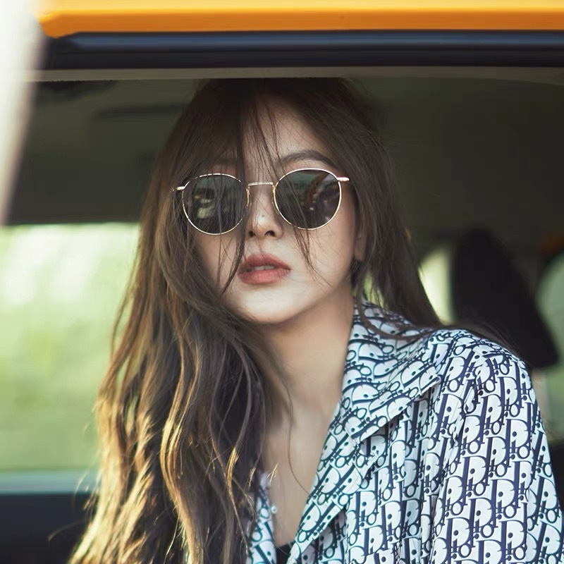 Mắt kính râm mát thời trang nữ nam sang chảnh phong cách Hàn Quốc kính râm nữ gọng kim loại nhỏ gọn dễ đeo phối đồ 250