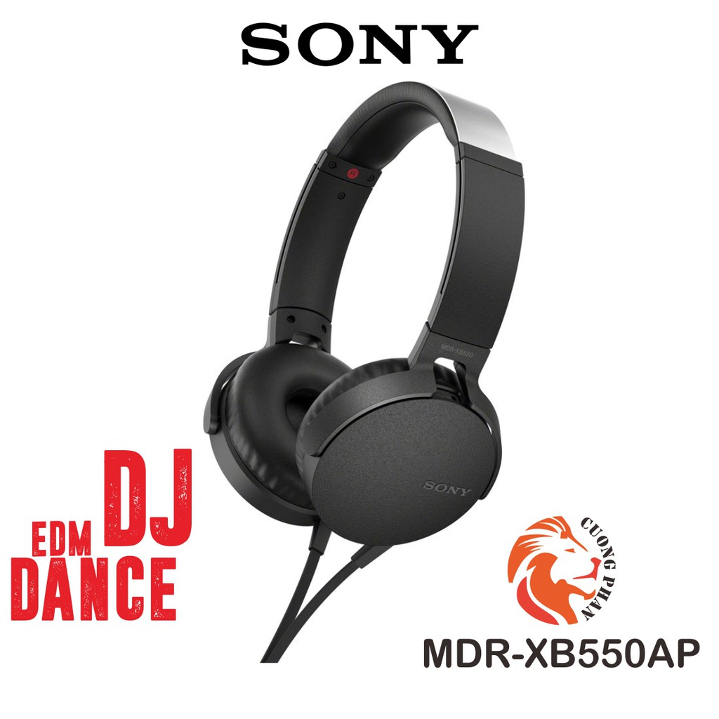 [Mã ELTECHZONE giảm 5% đơn 500K] Tai Nghe Chụp Tai Sony Extra Bass XB550AP - Âm Bass Mạnh Mẽ Phù Hợp Nhạc Sôi Động