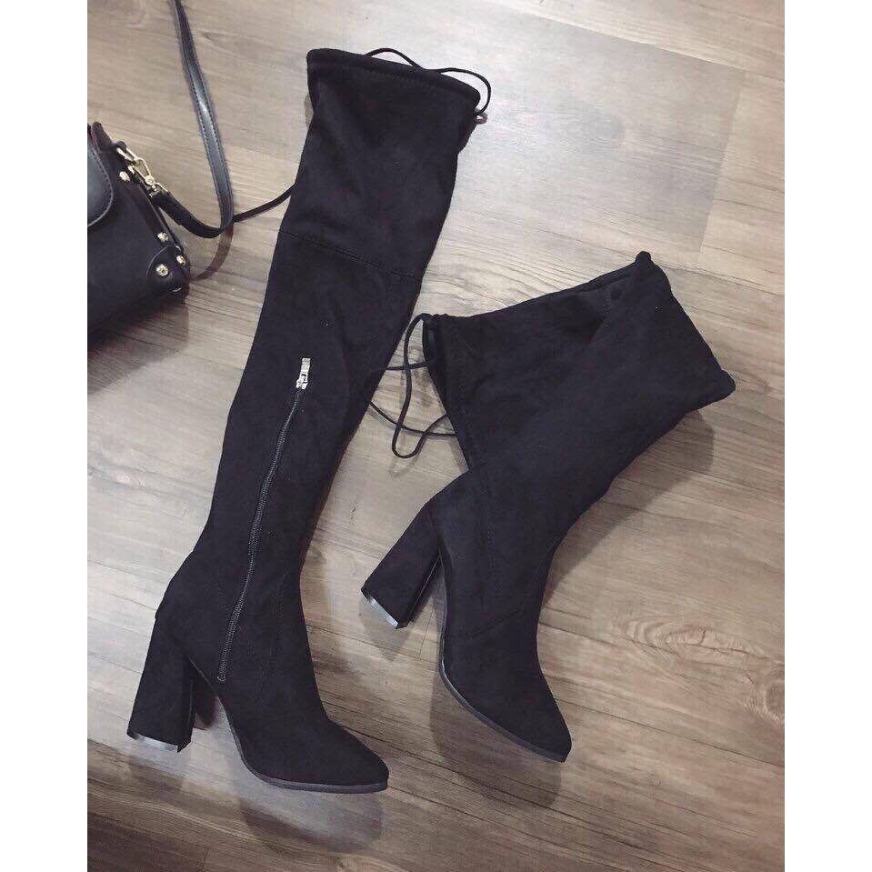Boots dài da Lộn sale