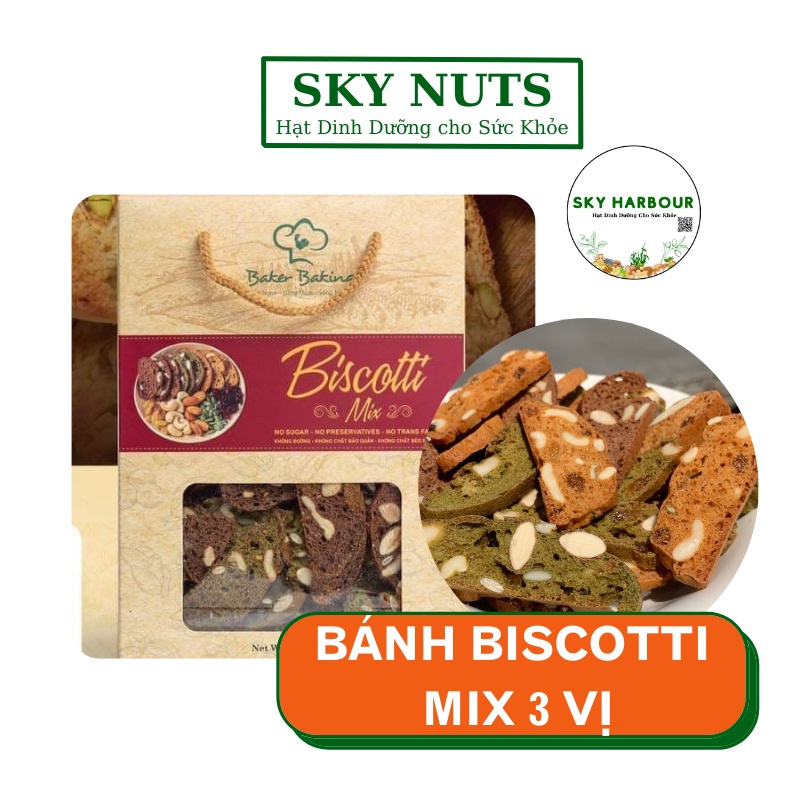 Siêu sale 7 vị Biscotti Healthy, Bánh Ăn Kiêng, Giảm Cân, Dành Cho Người Tiểu Đường, bánh ăn kiêng 100% từ tự nhiên